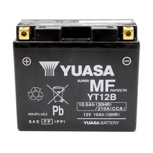 Batteria moto senza manutenzione attivata Yuasa YT12BFA
