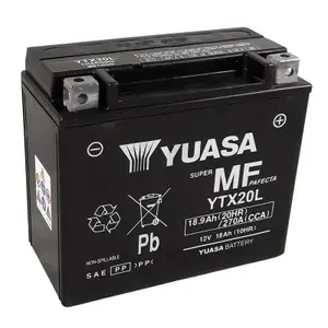 Batteria moto senza manutenzione attivata Yuasa YTX20LFA
