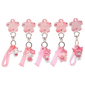 Child key ring YuMe Toys Hello Kitty Sanrio Sakura (x5) image-0