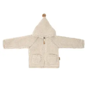 Veste à capuche en laine enfant Zaffiro Meri Nevada
