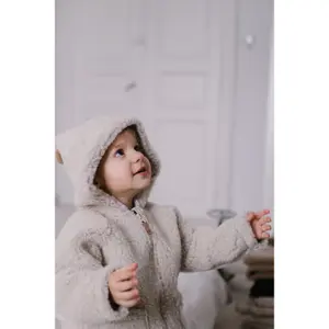 Veste à capuche en laine enfant Zaffiro Meri Nevada image-3