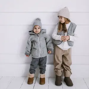 Veste à capuche en laine enfant Zaffiro Meri Nevada image-2