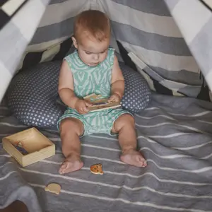 Baby-Baumwolldecke Zaffiro Alba image-1
