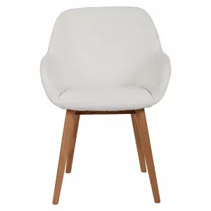Bouclette wool effect dining chair Zago Altea image-0