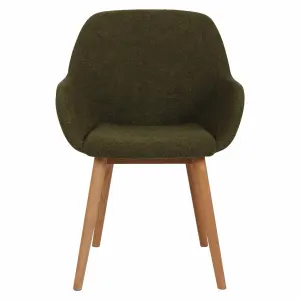 Bouclette wool effect dining chair Zago Altea image-0