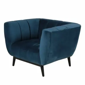 Velvet armchair Zago Amaro image-1