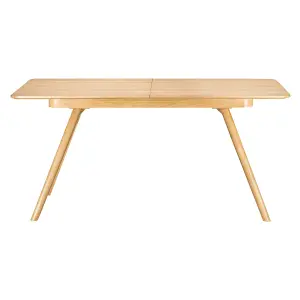 Extended dining table with integrated natural oak Zago image-0