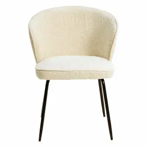 Bouclette wool effect dining chair Zago Artis image-0