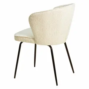 Bouclette wool effect dining chair Zago Artis image-2