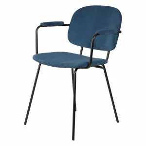 Corduroy armchair Zago Aston image-1