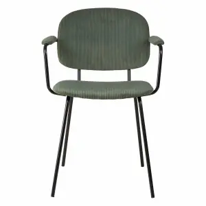 Corduroy armchair Zago Aston image-0