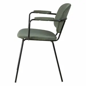 Corduroy armchair Zago Aston image-2