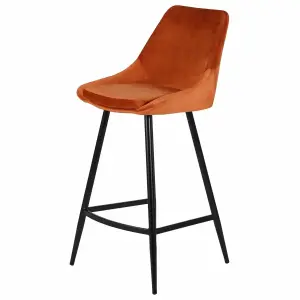 Velvet snack chair Zago Bari image-1