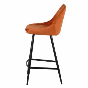 Velvet snack chair Zago Bari image-3