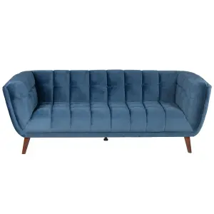Velvet 3-seater sofa Zago image-0