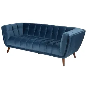 Velvet 3-seater sofa Zago image-1
