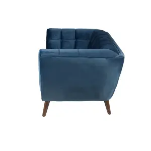 Velvet 3-seater sofa Zago image-2