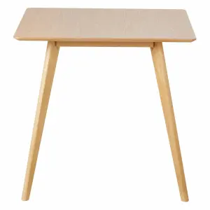 Square oak dining table Zago Bloom 80cm image-0