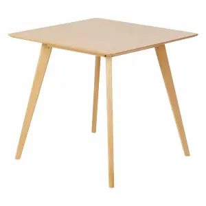 Square oak dining table Zago Bloom 80cm image-1