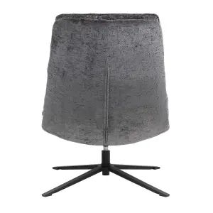 Velvet swivel armchair Zago image-2