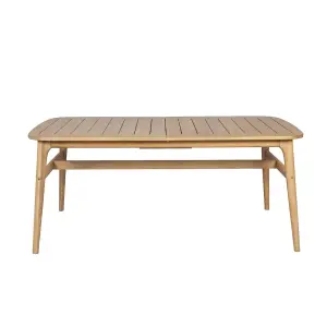 Outdoor dining table in acacia with extension Zago image-0