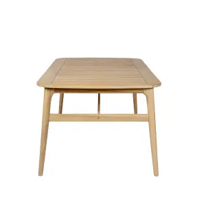 Outdoor dining table in acacia with extension Zago image-2