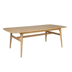 Outdoor dining table in acacia with extension Zago image-4