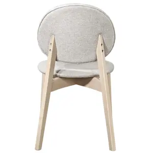 Fabric dining chair with oak legs Zago Celia image-2