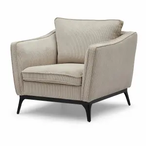 Fauteuil velours côtelé Zago Cleo image-1