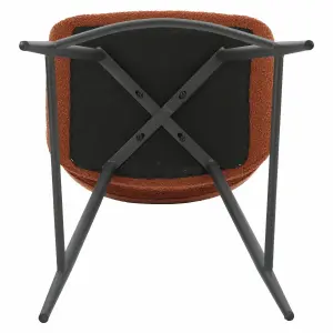 Bouclette wool effect snack chair Zago Esmee image-3