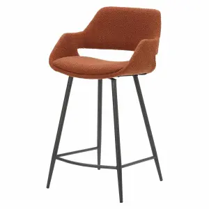 Bouclette wool effect snack chair Zago Esmee image-1