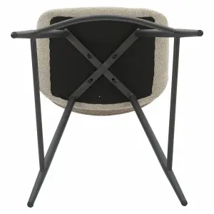 Bouclette wool effect snack chair Zago Esmee image-3