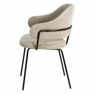 Fabric dining chair Zago Ezra image-3