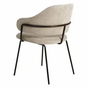 Fabric dining chair Zago Ezra image-2