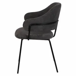 Fabric dining chair Zago Ezra image-2