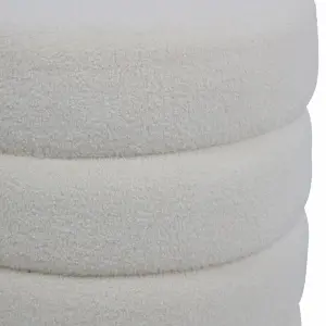 Pouf bouclette wool effect fabric Zago Lomos Zago Fino image-3
