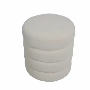 Pouf bouclette wool effect fabric Zago Lomos Zago Fino image-1