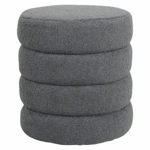 Pouf bouclette wool effect fabric Zago Lomos Zago Fino