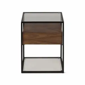 1-drawer end table Zago Helix image-1