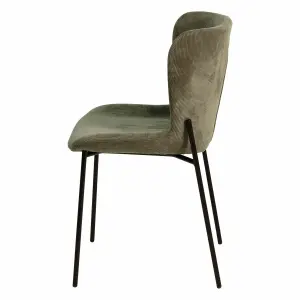 Corduroy dining chair Zago Holden image-3