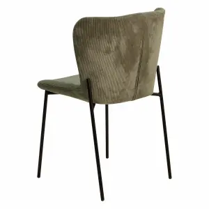 Corduroy dining chair Zago Holden image-2