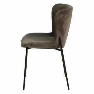 Corduroy dining chair Zago Holden image-3