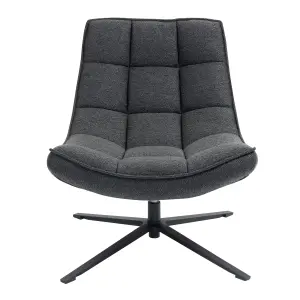 Velvet swivel armchair Zago image-0