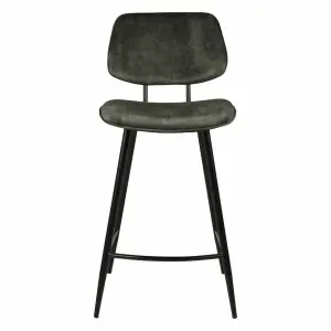 Velvet worktop chair Zago Lizzy image-0