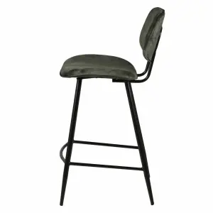 Velvet worktop chair Zago Lizzy image-2