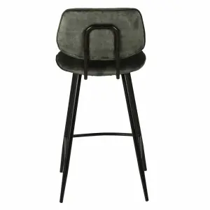 Velvet worktop chair Zago Lizzy image-3