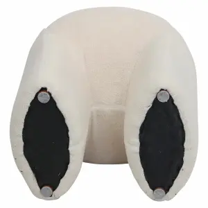 Pouf bouclette wool effect fabric Zago Lomos image-2