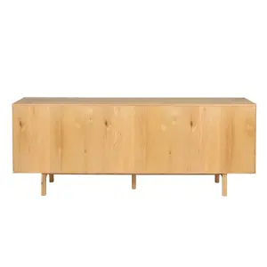 4-door natural oak sideboard Zago Magik image-2