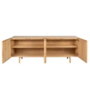 4-door natural oak sideboard Zago Magik image-4