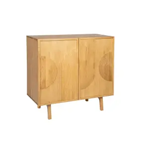 2-door natural oak sideboard Zago image-1